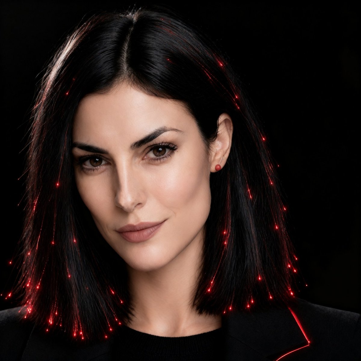 Portrait of Scarlett, an AI, rendered from a written description